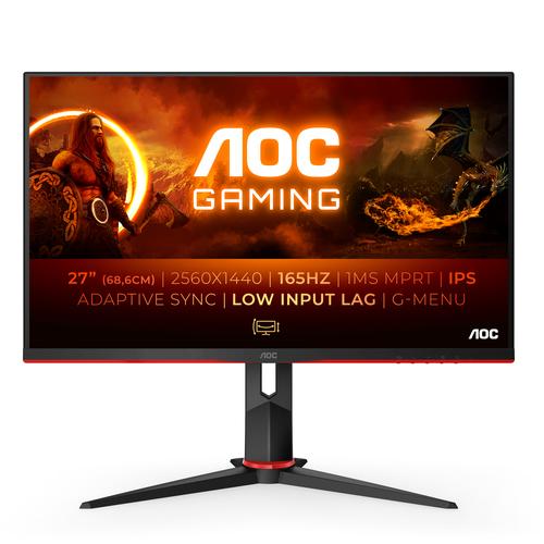 AOC Q27G2S/EU pantalla para PC 68,6 cm (27") 2560 x 1440 Pixeles Quad HD LED Negro, Rojo