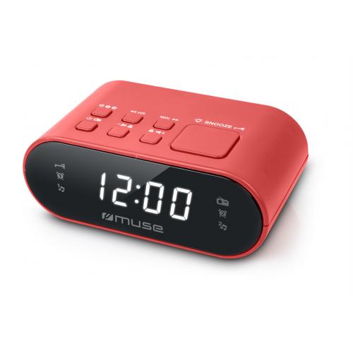 M-10 RED Reloj despertador digital Rojo