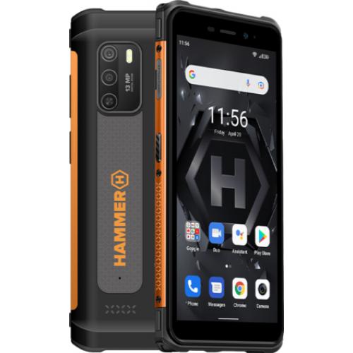 Hammer Iron 4 14 cm (5.5") SIM doble Android 12 4G 4 GB 32 GB 5180 mAh Gris, Naranja