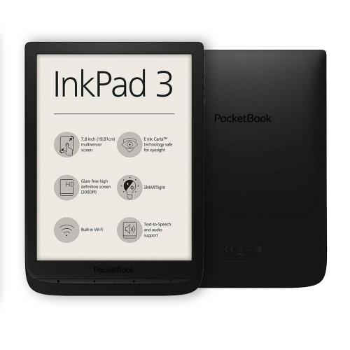 Pocketbook inkpad 3 ereader 7.8pulgadas 8gb negro + funda negra