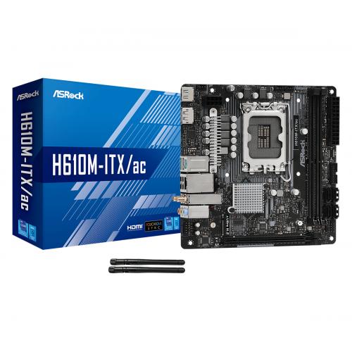 H610M-ITX/ac Intel H610 LGA 1700 Micro ITX