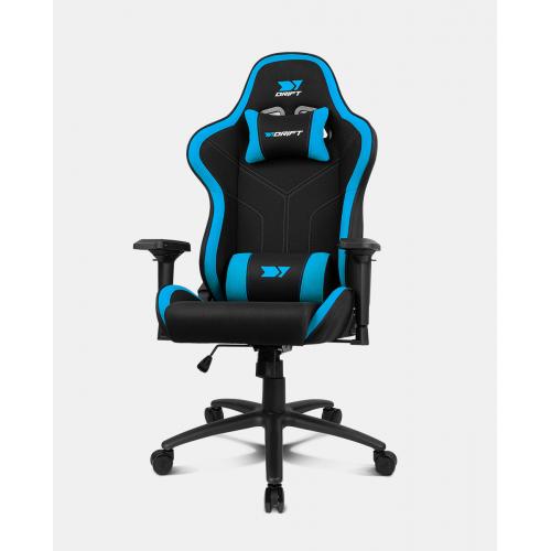 DR110BL silla para videojuegos Butaca para jugar Asiento acolchado Negro, Azul