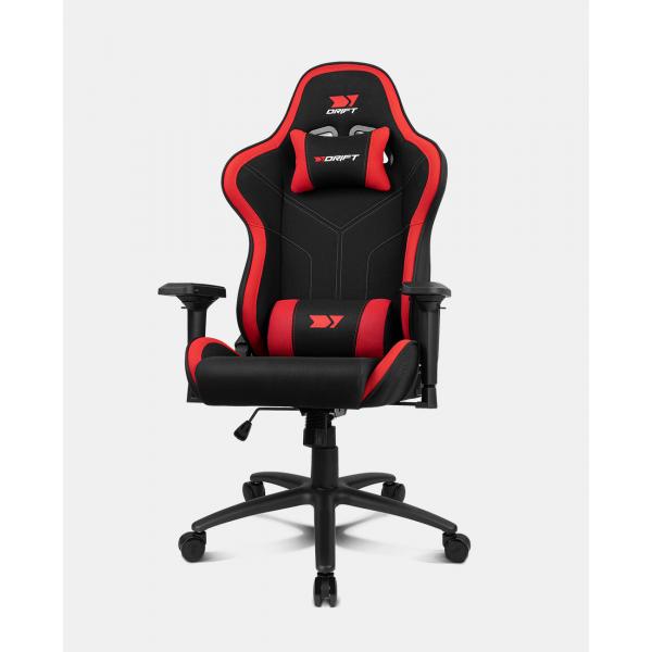 DR110BR silla para videojuegos Butaca para jugar Asiento acolchado Negro, Rojo