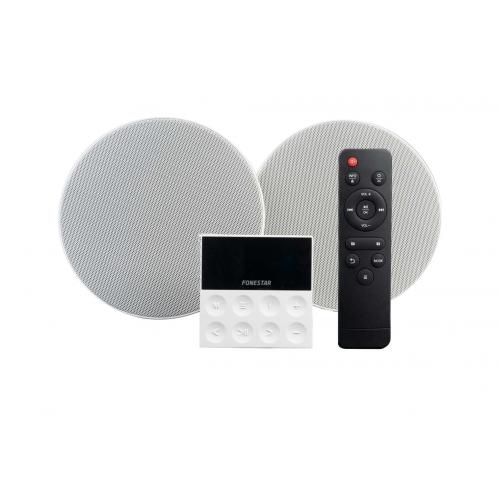 KS-WALL sistema de audio para el hogar Minicadena de música para uso doméstico 30 W Negro, Gris, Blanco