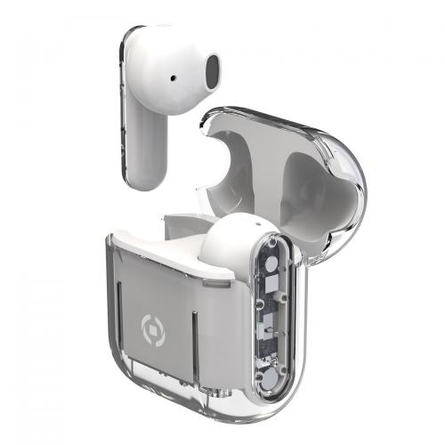SHEER Auriculares True Wireless Stereo (TWS) Dentro de oído Llamadas/Música Transparente, Blanco