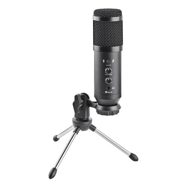 Microfono ngs gmicx - 110 negro usb tipo c - jack 3.5mm - incluye tripode - 20khz