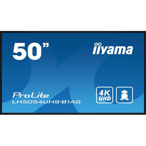 iiyama LH5054UHS-B1AG pantalla de señalización Pantalla plana para señalización digital 125,7 cm (49.5") LCD Wifi 500 cd / m² 4K