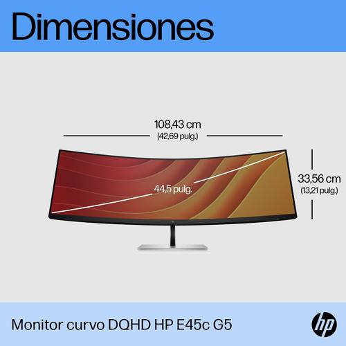 HP E45c G5 pantalla para PC 113 cm (44.5") 5120 x 1440 Pixeles DQHD Negro