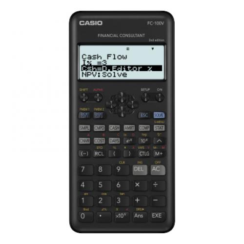 FC-100V-2 calculadora Bolsillo Calculadora financiera Negro