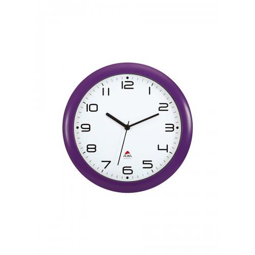 HORNEW P reloj de pared Reloj de pared de cuarzo Alrededor Púrpura