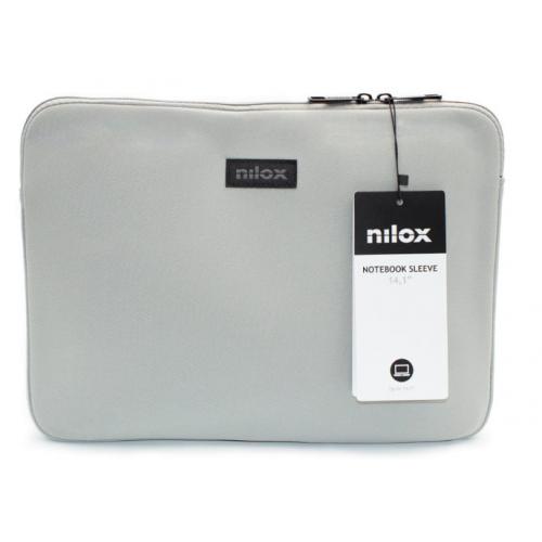 Funda nilox para portatil 14.1pulgadas gris