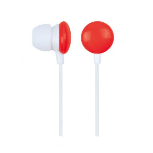 MHP-EP-001-R auricular y casco Auriculares Alámbrico Dentro de oído Música Rojo, Blanco