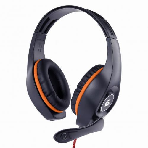 GHS-05-O auricular y casco Auriculares Alámbrico Diadema Juego Negro, Naranja