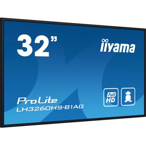 iiyama PROLITE Pizarra de caballete digital 80 cm (31.5") LED Wifi 500 cd / m² Full HD Negro Procesador incorporado Android 11 2