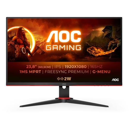 AOC G2 24G2SPAE/BK LED display 60,5 cm (23.8") 1920 x 1080 Pixeles Full HD Negro, Rojo