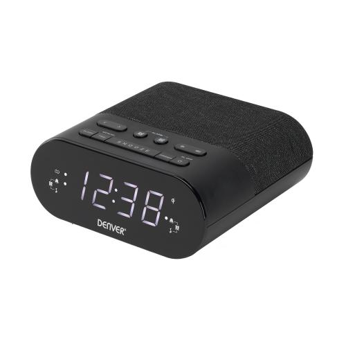 CRQ-107 despertador Reloj despertador digital Negro