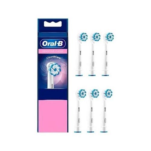 Recambio cepillo dental oral - b eb60 - 6 sensitive 6 unidades