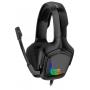 HX601 auricular y casco Auriculares Alámbrico Diadema Juego USB tipo A Negro