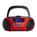 ALTAVOCES BLUETOOTH CON LECTOR DE CD MP3 Y USB AIWA BOOMBOX BBTU-300 RED BT 5.0 5W RMS RADIO FM