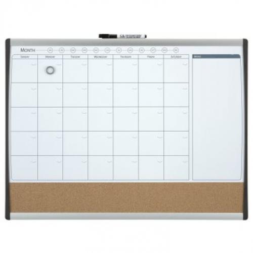 Combo organizador mensual + tablero corcho (585 x 430 mm)