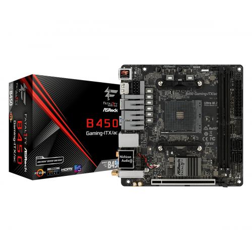 Fatal1ty B450 Gaming-ITX/ac AMD B450 Zócalo AM4 mini ITX