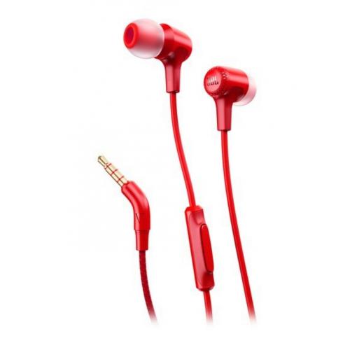 E15 Auriculares Dentro de oído Conector de 3,5 mm Rojo