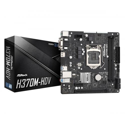 H370M-HDV placa base Intel® H370 LGA 1151 (Zócalo H4) ATX