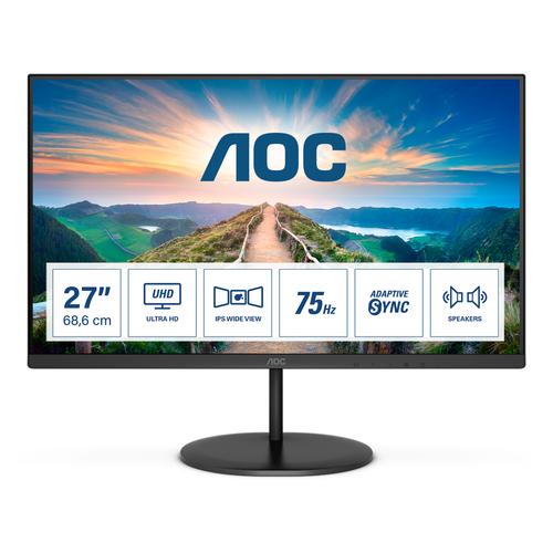 AOC V4 U27V4EA pantalla para PC 68,6 cm (27") 3840 x 2160 Pixeles 4K Ultra HD LED Negro - Imagen 1
