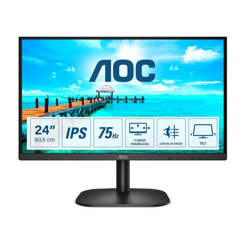 AOC B2 24B2XH pantalla para PC 60,5 cm (23.8") 1920 x 1080 Pixeles Full HD LED Negro - Imagen 1