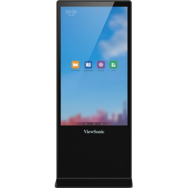 Viewsonic EP5542T pantalla de señalización Diseño de tótem 139,7 cm (55") LED 4K Ultra HD Negro Pantalla táctil Android 8.0 - Im