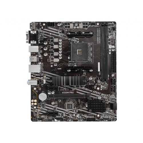 MSI A520M PRO placa base AMD A520 Zócalo AM4 micro ATX - Imagen 1
