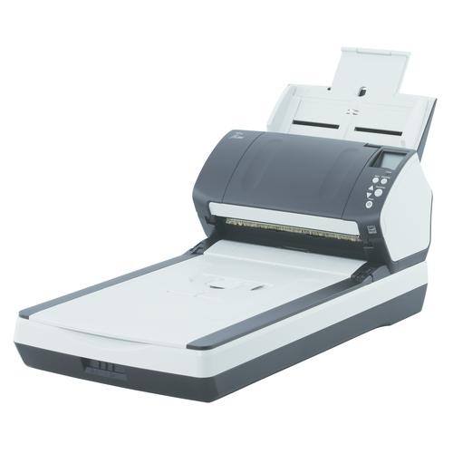 Fujitsu fi-7260 600 x 600 DPI Escáner de superficie plana y alimentador automático de documentos (ADF) Negro, Blanco A4