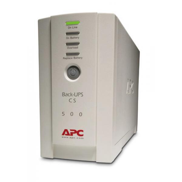 APC Back-UPS sistema de alimentación ininterrumpida (UPS) 500 VA 4 AC outlet(s) Standby (Offline) - Imagen 1