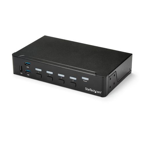 StarTech.com Switch Conmutador KVM de 4 Puertos HDMI 1080p con USB 3.0