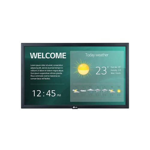 LG 22SM3G-B pantalla de señalización Pantalla plana para señalización digital 54,6 cm (21.5") IPS Full HD Negro Procesador incor